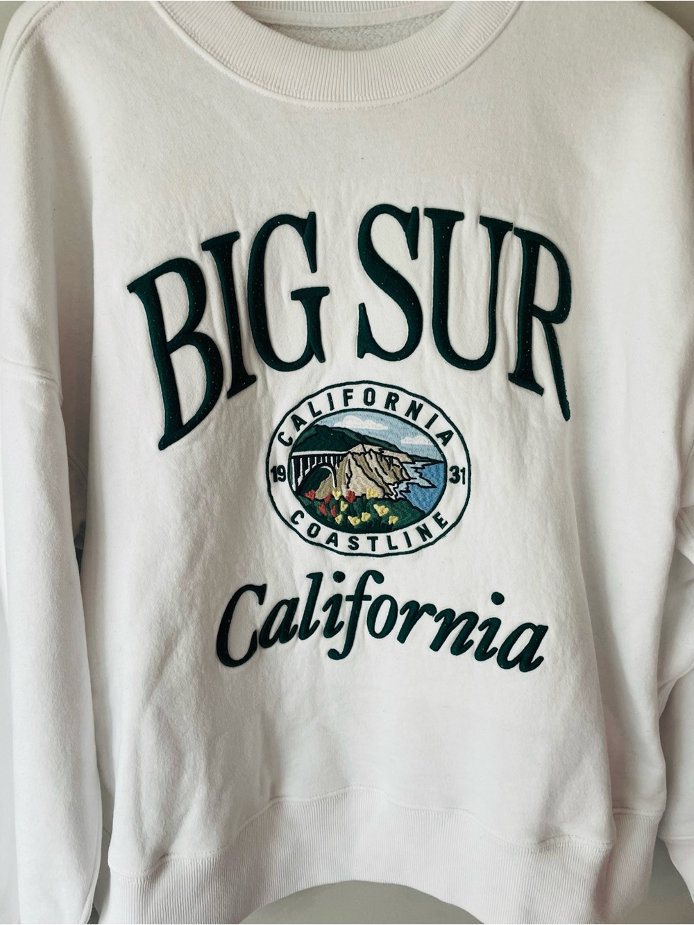 Abercrombie & Fitch Big Sur California Graphic Sweatshirt Blogger Fav - Picture 4 of 9
